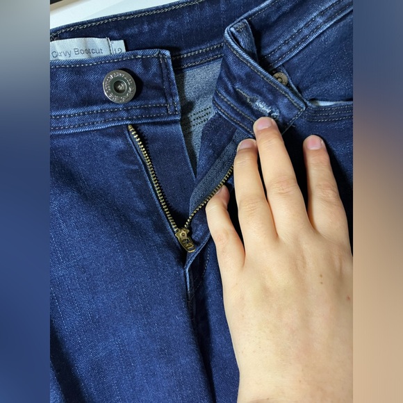 Levi’s Women’s 529 Curvy Bootcut Dark Wash Pockets Casual Stretch Jeans Sz 12 - Picture 8 of 10